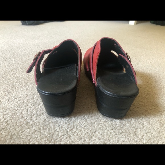 Sanita Red Clogs - Picture 3 of 5